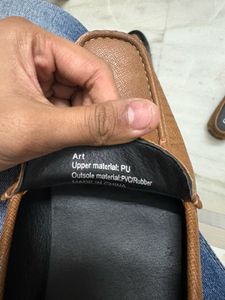 Guess Brown Leather Loafers