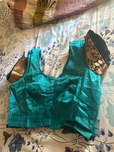 Front Open Sea Green Blous