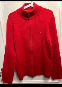 Tommy Hilfiger Red Knit Jacket