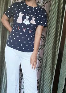 Polka Dot Dress &amp; Shoes Tee