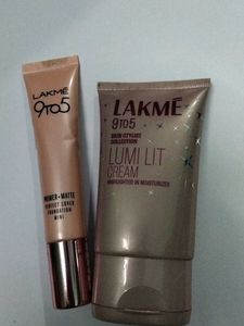 Lakme 9to5 Primer and Lumi Lit Cream