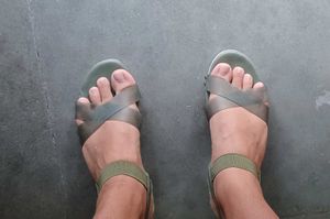 Stylish Olive Green Wedges