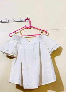 White Off-Shoulder Top