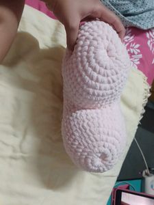 Crochet Heart Shaped Pillow