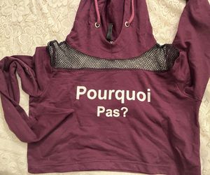 Maroon Pourquoi Pas? Mesh Detail Hoodie