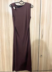 Zara Assymetric Metal Applique Dress