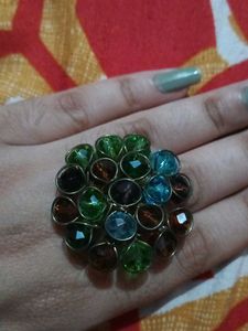 Colorful Beaded Ring