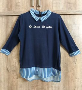 NAVY BLUE TOP