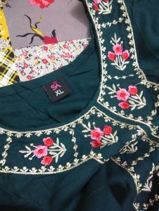 Beautiful Embroidered Sharara Three Piece Set