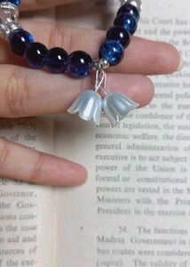 Dual Shade Purple And Dark Blue With Flower