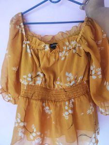 Floral Yellow Top