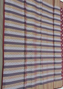 GRAND BANARASI WOVEN DESIGN COTTON SAREE 💜