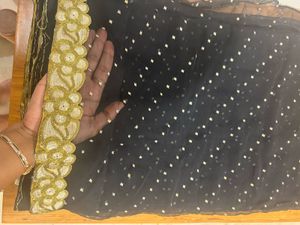 BLACK PARTYWEAR SAREE