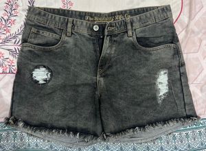 Roadster Distressed Denim Shorts