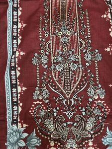 Self Embroidery Dress Material