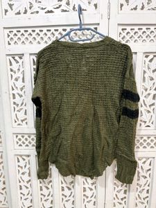 🎀Olive Green Knit Top B