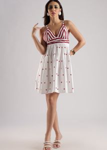 Red Polka Dot Mini Dress