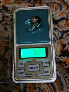 92.5 Pure Silver Vintage Labrodite Ring