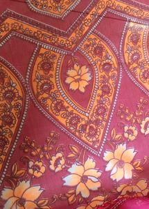 Rani Pink Saree Without Blouse