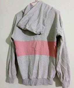 Grey &amp; Pink Hoodie