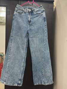 Wide Leg Denim Jeans