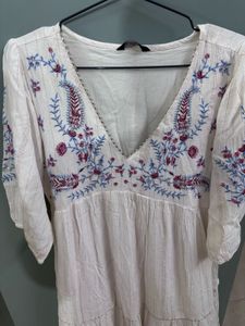 Boho Embroidered Dress