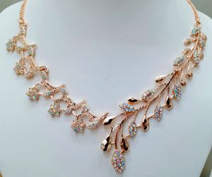 New Latest Trend 1gram Gold Plated Necklace Set
