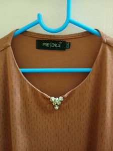 Minimalistic Nude Pink Coloured Tunic Top