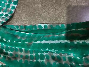 Green Patterned Vintage Top