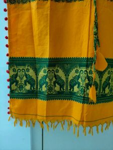 Orange &amp; Green Kaftan Kurti &amp; Dress