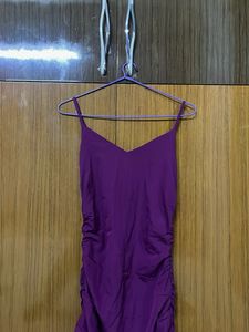 Purple Bodycon Mini Dress