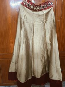 Women Indowesten Dress Maroon With Golden Colour