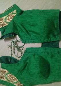 Green Embroidered Blouse