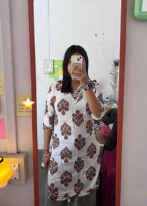 Elegant Cotton Printed Kurti