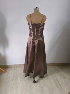 Elegant Brown Maxi Dress