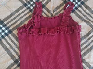 burgundy party dress 🪩