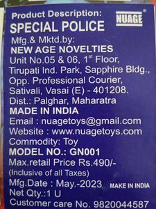 Nuage special police Toy Gun