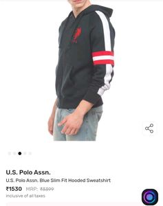 U.S. Polo Assn. Hooded Sweatshirt ( M size )