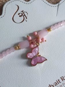 Pink Butterfly Rakhi