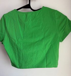 Bonker Green Crop Top