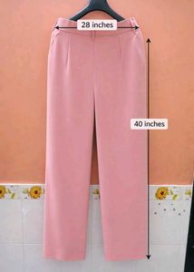 Elegant Pink Wide-Leg Trousers Women