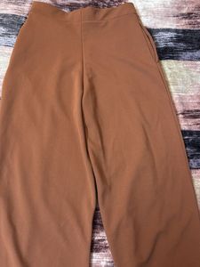 Brown Wide Leg Trousers