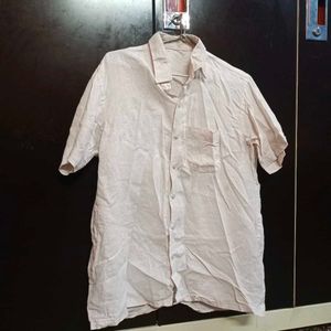 Linen White Shirt - Size - 40/Large To XL