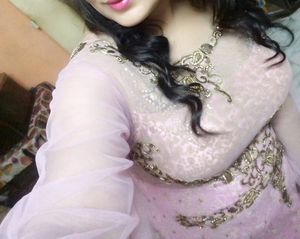Elegant Pink Embroidered Evening Gown