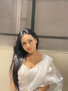 Elegant White Saree