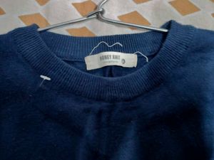 Blue Cropped Sweater