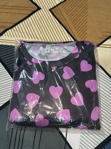 Heart Print Pajama Set