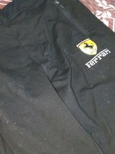 Black Ferrari Pants For Boys