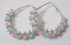 Beaded Hoop Earrings