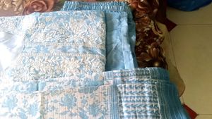 Sky Blue Embroidered Suit